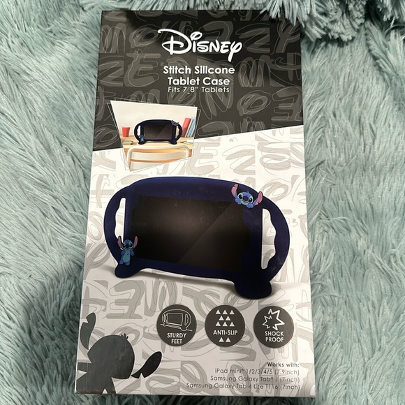 Disney Other - Disney Stitch Silicone Tablet Case in black with two handles. Fits 7-8” Tablets